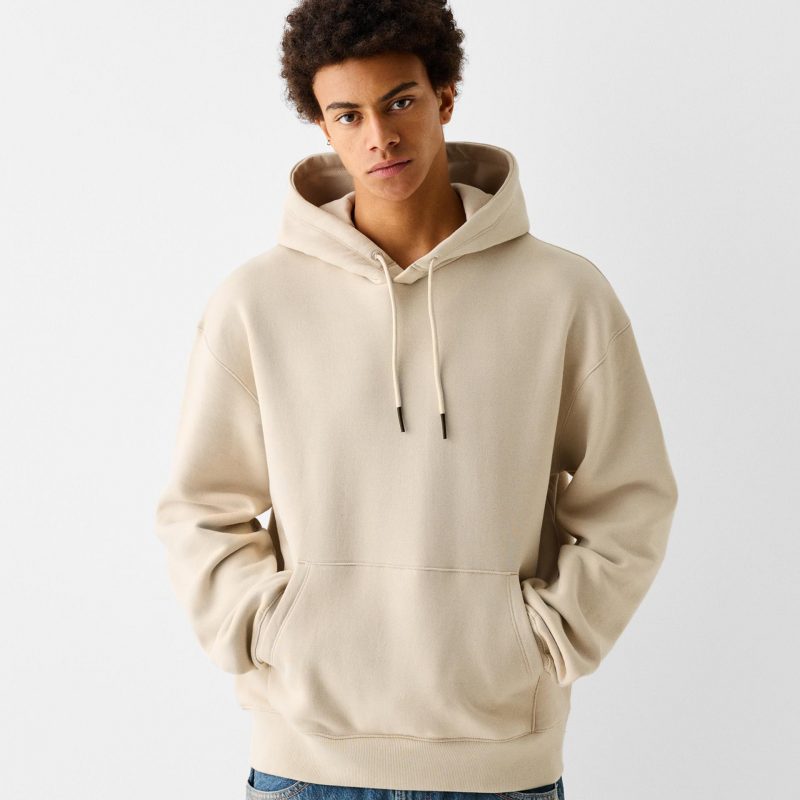 Sweat à capuche biege