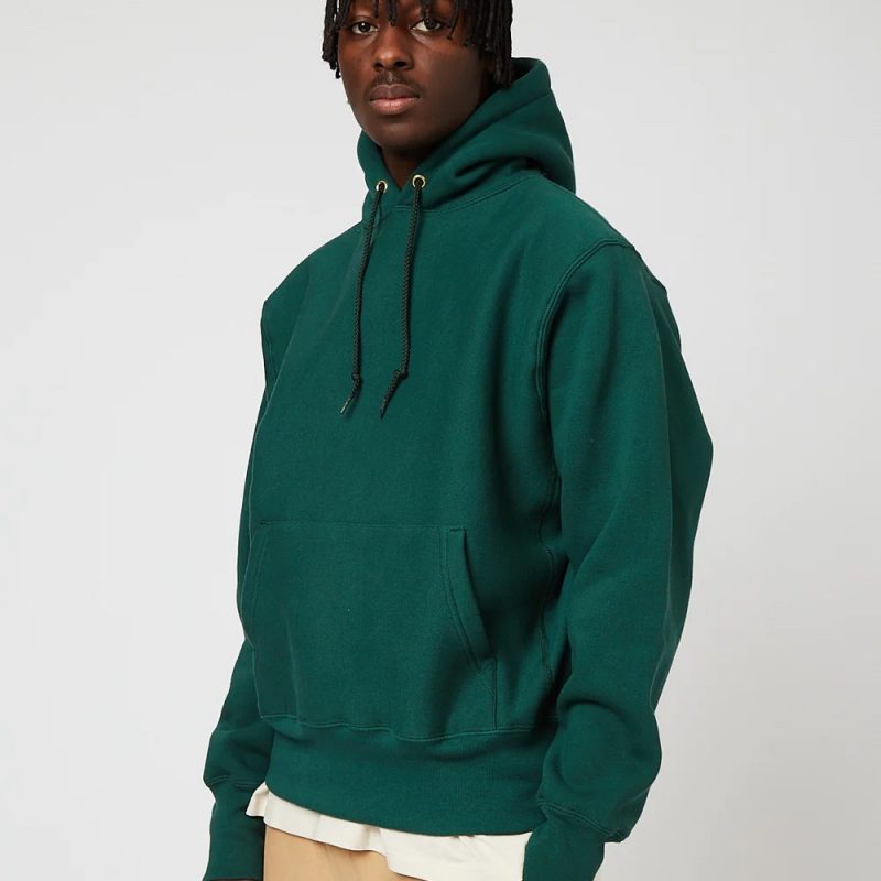 Sweat à capuche vert