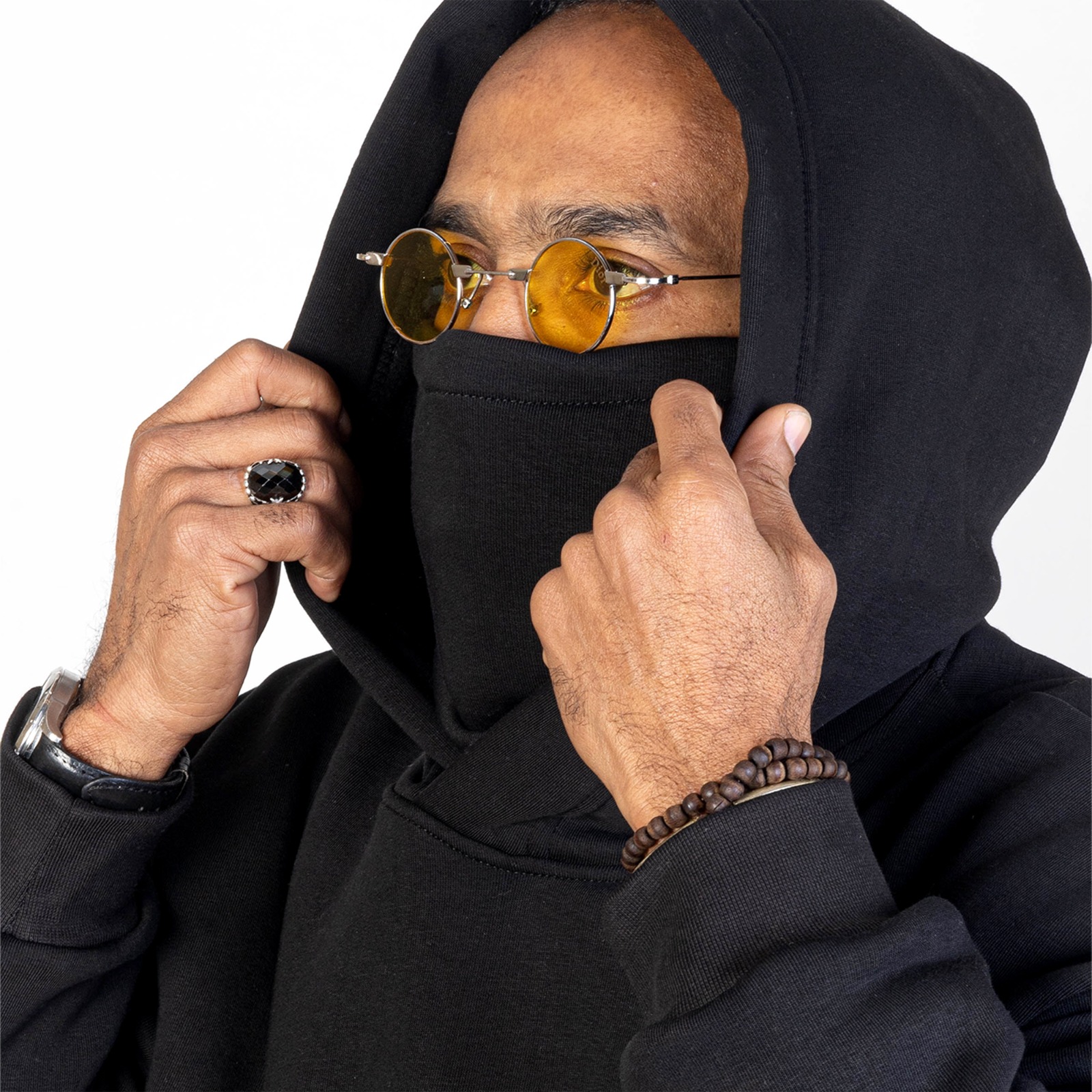 Sweat à capuche Noir - Collection Nwita – Image 7